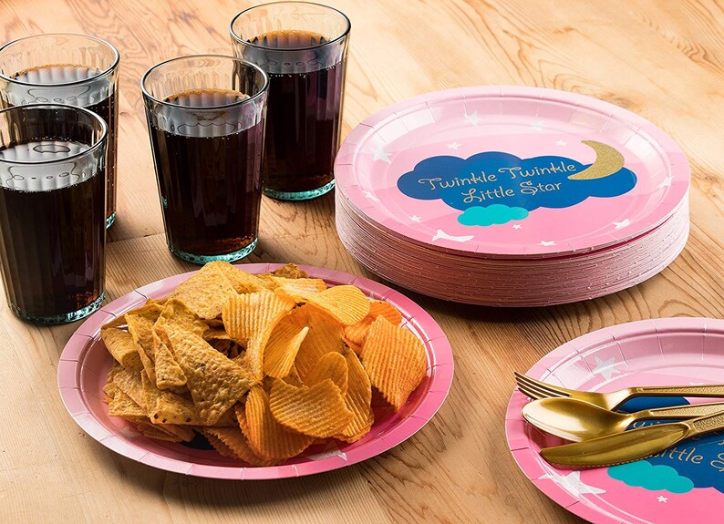 Twinkle Twinkle Little Star Baby Shower Supplies Twinkle Twinkle Little Star Plates 80 Pack Little Star Paper Plates