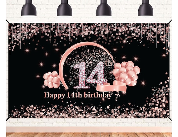 Décoration Noir Et Doré Fête Garçon Déco Anniversaire 14 Ans