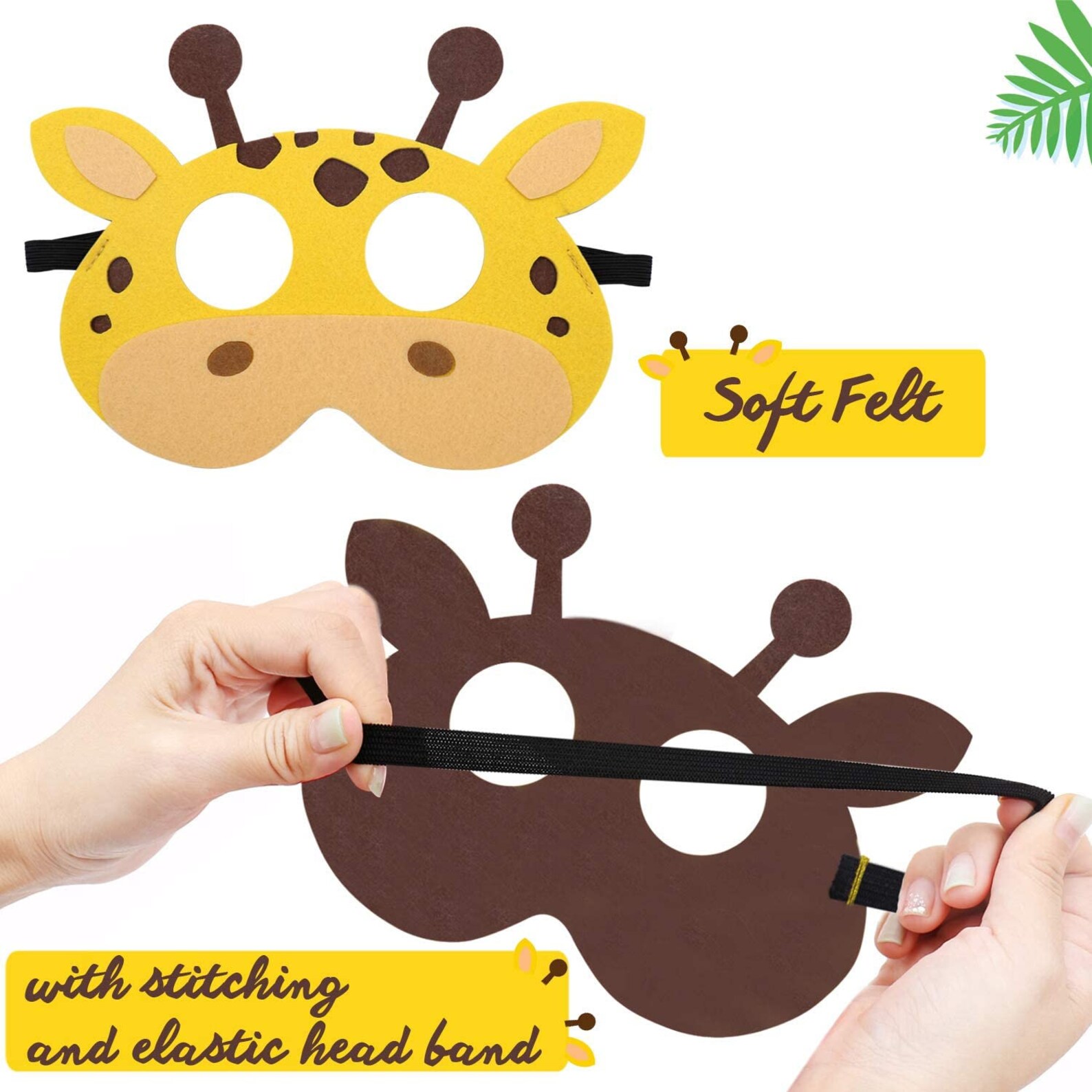 Safari Jungle Animal Felt Masks Pack of 12 Woodland Party Etsy