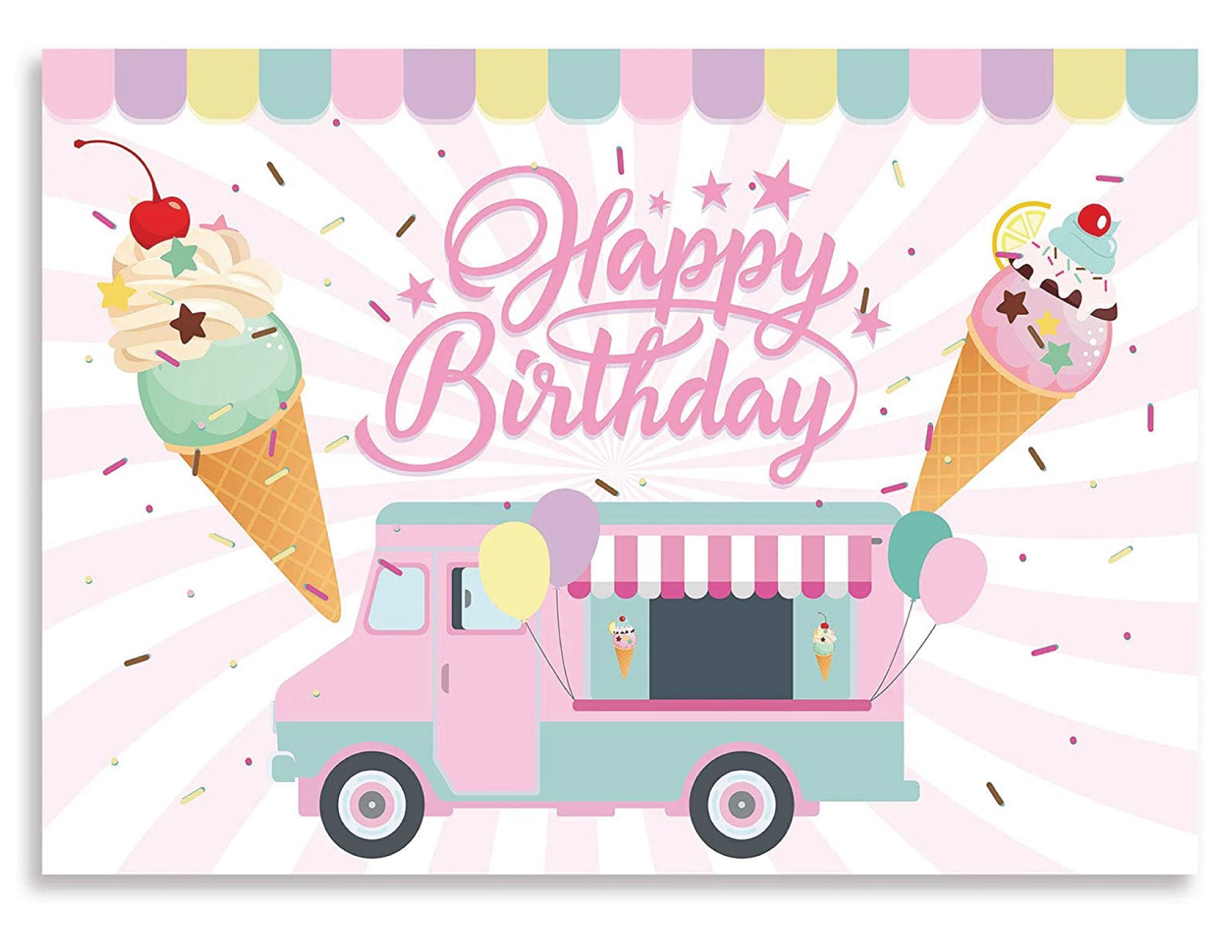 Happy Birthday With Ice Cream, Happy Birthday Ice Cream, Happy Birthday