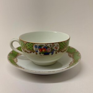 Vintage Noritake Handpainted Tea Cup and Saucer