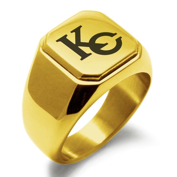 Millennium Eye Stainless Steel Engraved Classic Square Flat Top Biker Style Polished Ring Yu-Gi-Oh