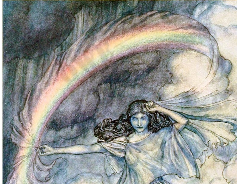 Arthur Rackham Rainbow Goddess image 3