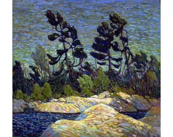 Tom Thomson print - Canadian art - Summer Shore Georgian Bay - 1916