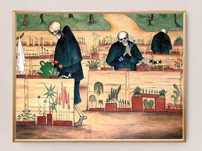 Le jardin de la mort 1896 Hugo Simberg. Symbolisme de lart Etsy France Le jardin de la mort 1896 Hugo Simberg. Symbolisme de lart Etsy France