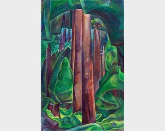 Emily Carr print - Canadian art - In The Forest 1930