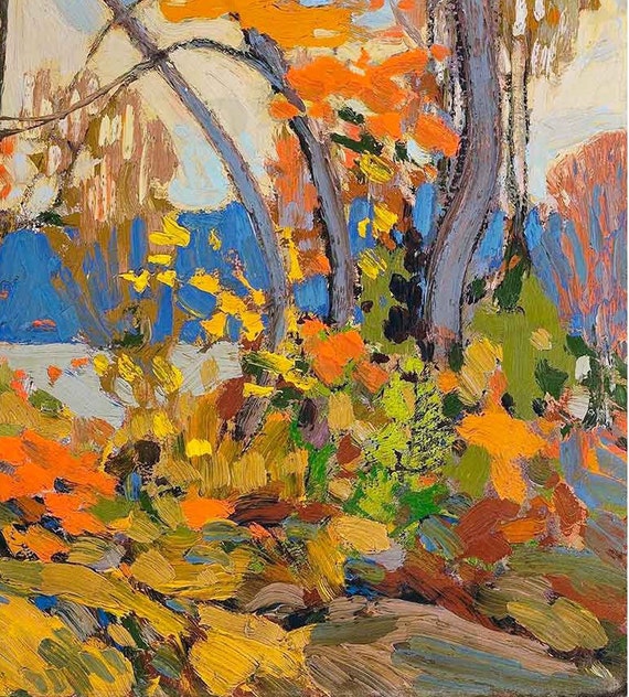 Early autumn in Algonquin Park パステル画 Algonquin Park Early Autumn by Shi Le | Mayberry Fine Art