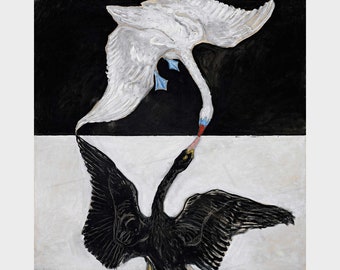 The Swan Number 1 Hilma af Klint Swedish abstract art 1915