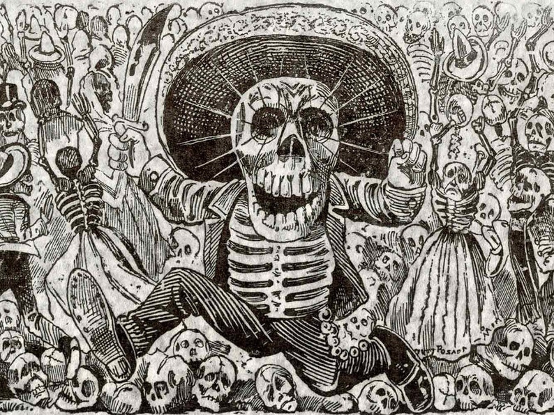 The day of the Dead Día de los Muertos José Guadalupe Posada Mexican artist early C20th image 2