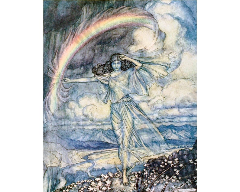 Arthur Rackham Rainbow Goddess image 1