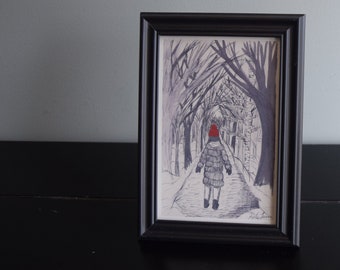 Girl in the Woods 4x6 Print