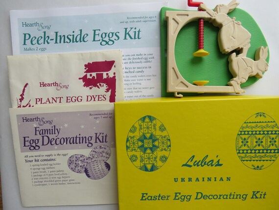 4 Easter Egg Decorating Kits Pysanka Peek Inside Egg Kit Etsy