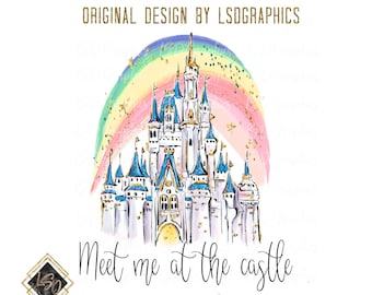 Free Free 344 Disney Castle Rainbow Svg SVG PNG EPS DXF File