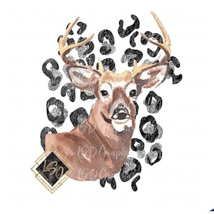 Leopard Deer PNG| Huntress Digital Download| Sublimation Download| Deer Hunting| Deer| Leopard
