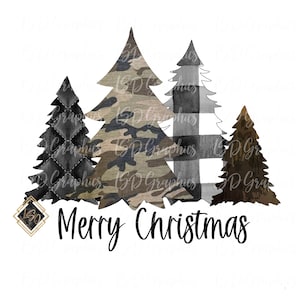 Merry Christmas Trees PNG| Christmas Sublimation| Camo Christmas| Sublimation Designs| Camo Christmas Trees PNG| Merry Christmas