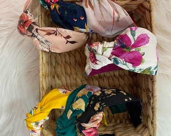 Confezione da 6 fasce da donna Boho Fasce per capelli elastici vintage con nodo intrecciato Accessori per capelli avvolgenti per ragazze Donna