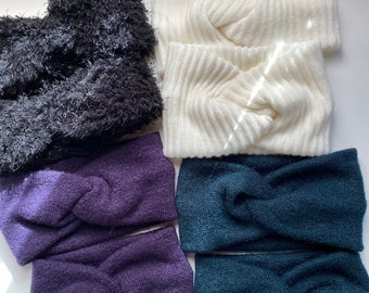 Turban band, women's hair band, knitted hair band, women's turban, wool turban, snow band