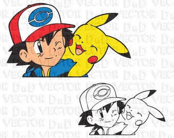 Pikachu vector | Etsy