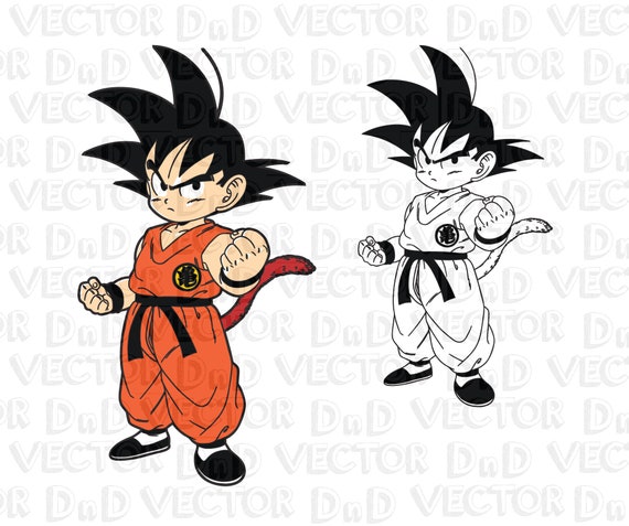 Download Goku Manga Dragonball Vector svg ai eps pdf png Cartoon | Etsy
