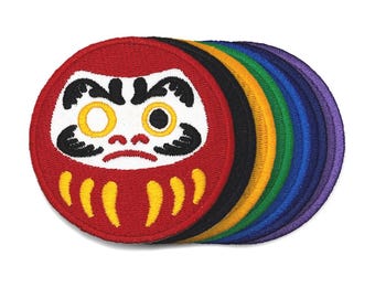 Daruma Doll Iron On Embroidered Patch