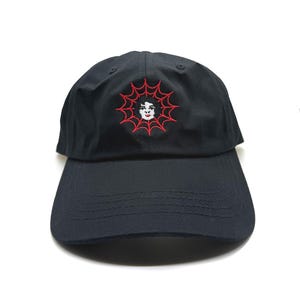 Spider Web Girl Embroidered Dad Hat