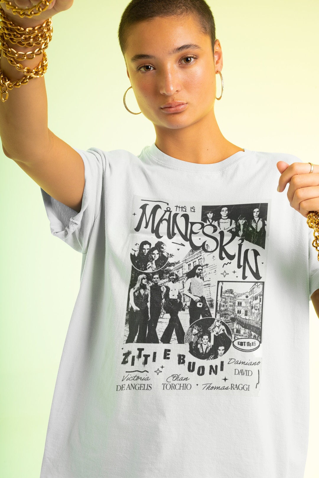 Vintage Maneskin Band Shirt Maneskin Tour 2022 Shirt Etsy UK