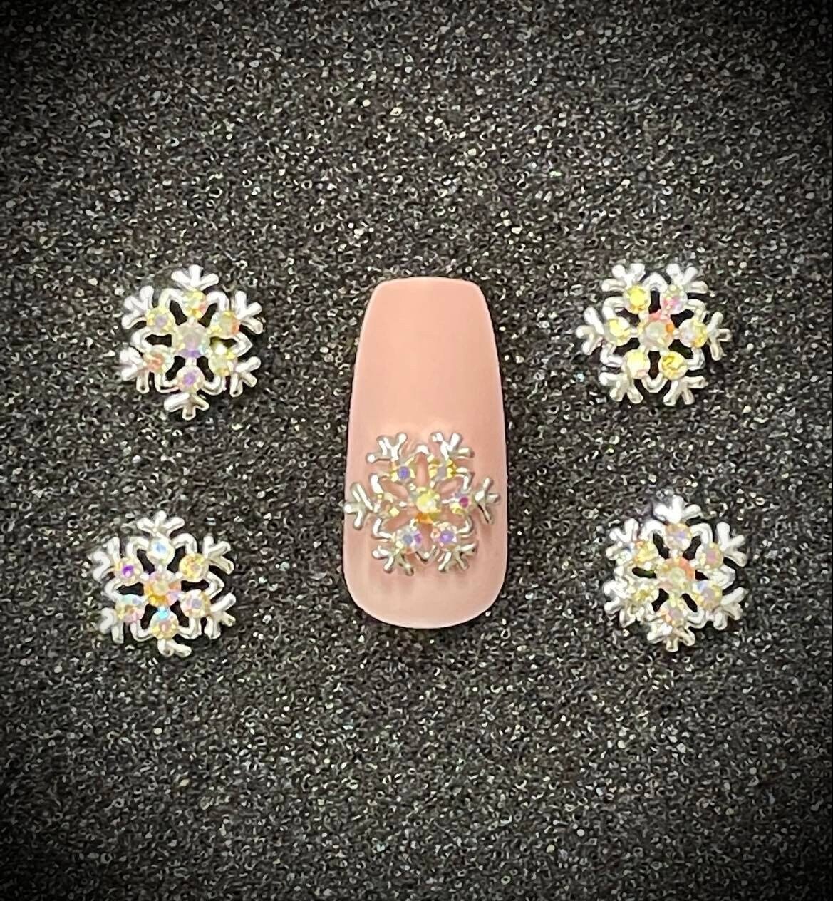 500pcs Multi-Size AB Rhinestones/ Pink Flat Back Crystal Gems 3d Nail Art  Decal