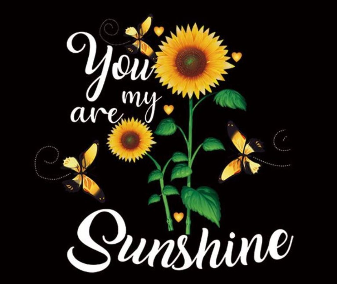 Large You Are My Sunshine Sunflower Patch Iron on Transfer - Etsy