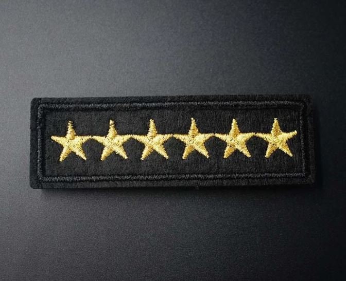 4cm Star Patch Embroidered Iron on Star Patches Gold, Silver, Red,  Metallic, Blue Badge Motif Appliqué Patch Clothes Badge Sticker 158 164 