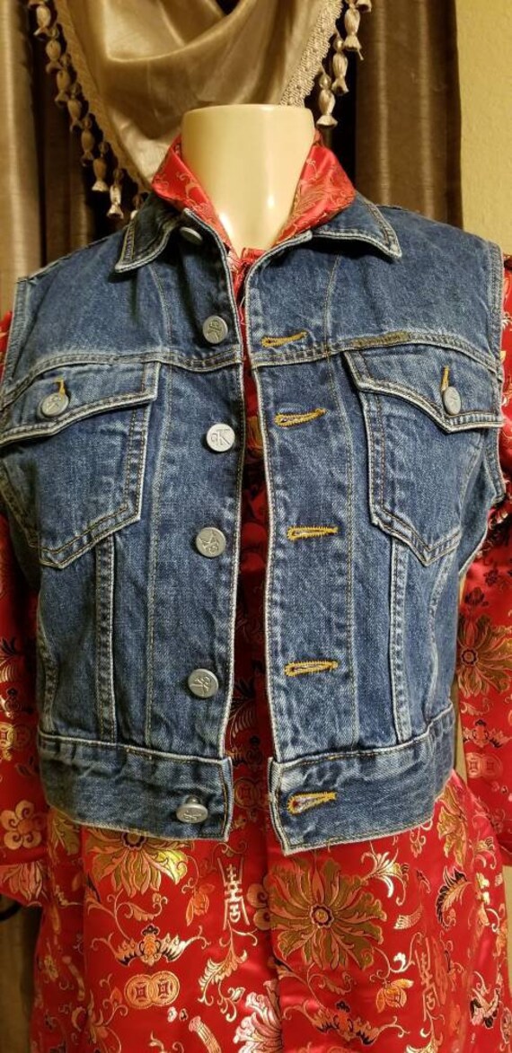 vintage calvin klein jean jacket