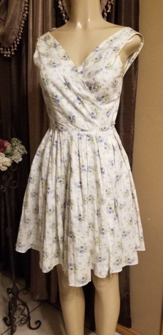 Madam Laura Ashley Vintage Floral Vintage Short Dress/Summer | Etsy