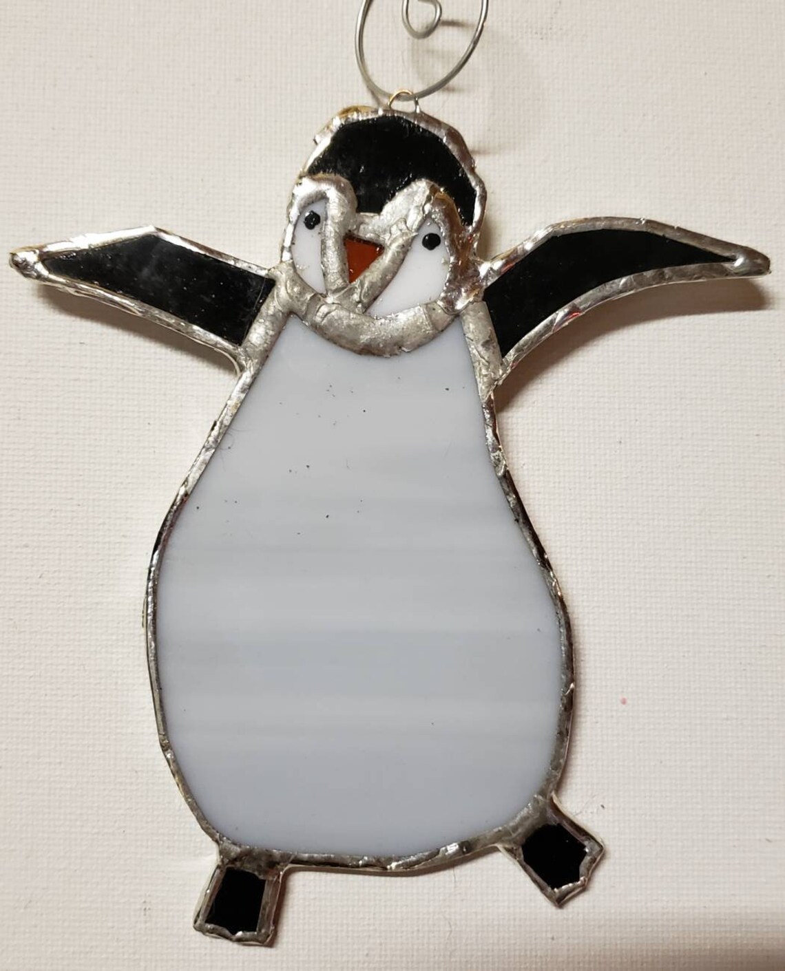 Stained glass penguin Etsy