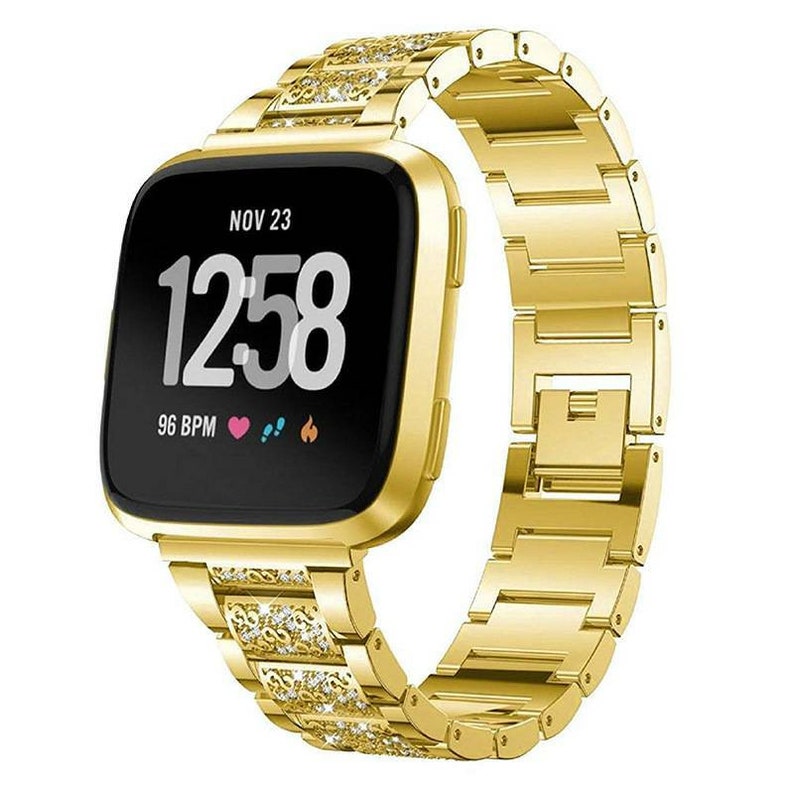 fitbit versa gold strap