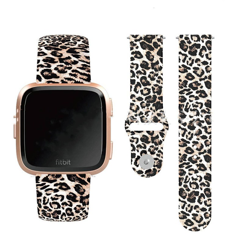fitbit versa leopard band