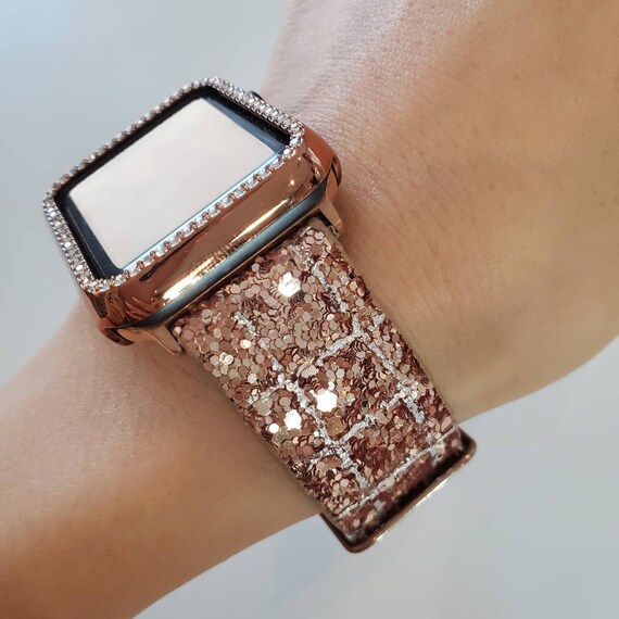 Apple Watch Band 38mm 40mm Glitter Bling Apple Watch Band 42mm Etsy
