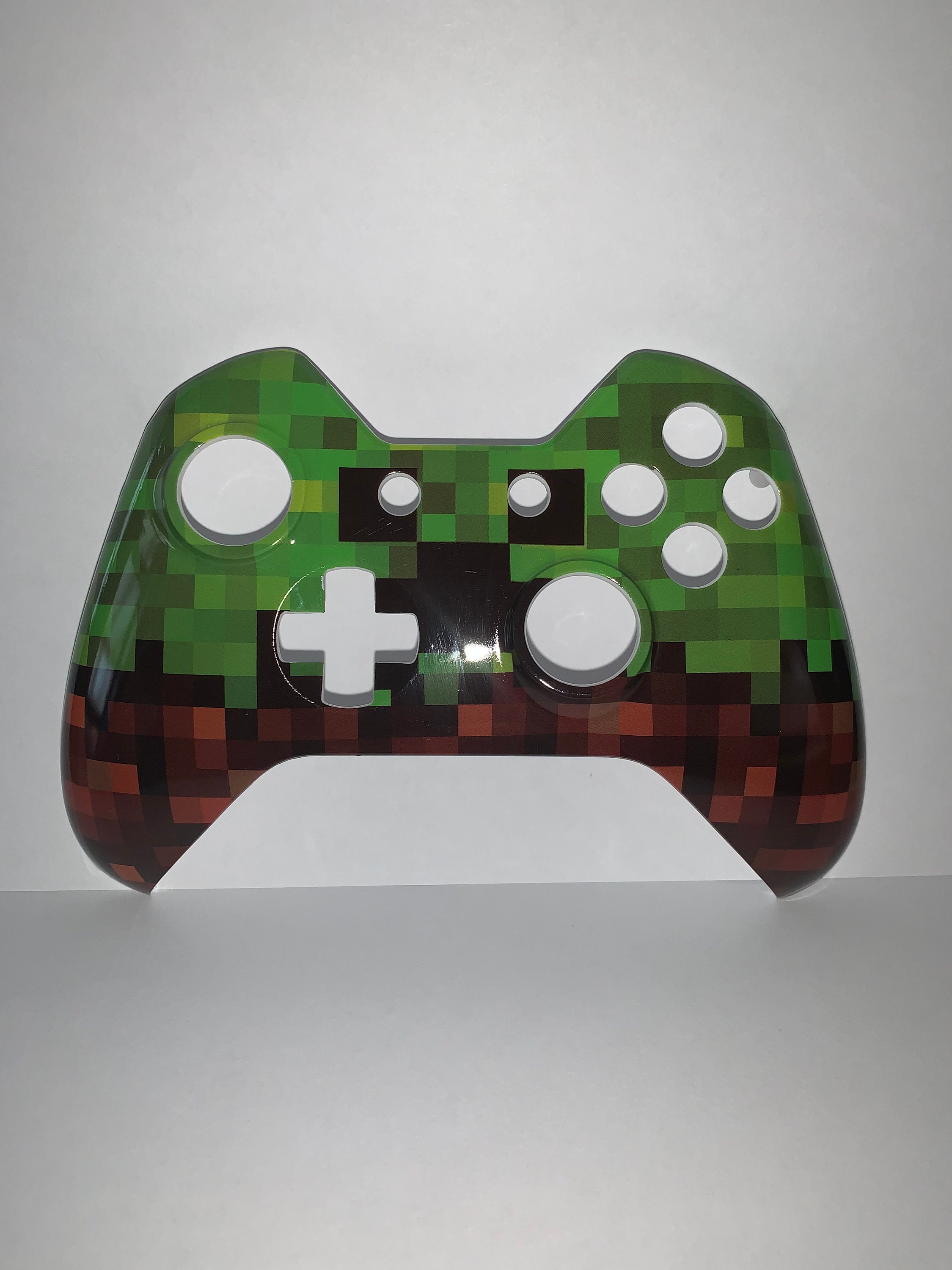 Custom Microsoft Xbox One Controller Shell Minecraft Design Etsy