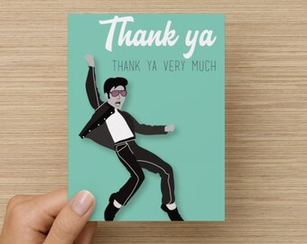Elvis Thank You Card