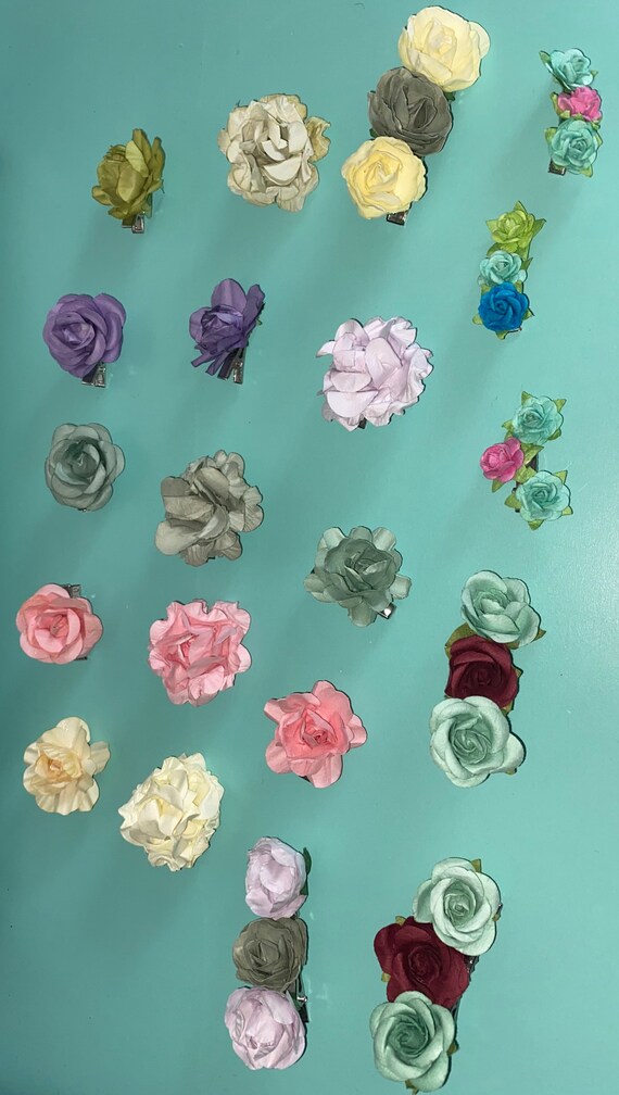 Princess Rapunzel Flower Hair Clip Set for Braided Wig Etsy