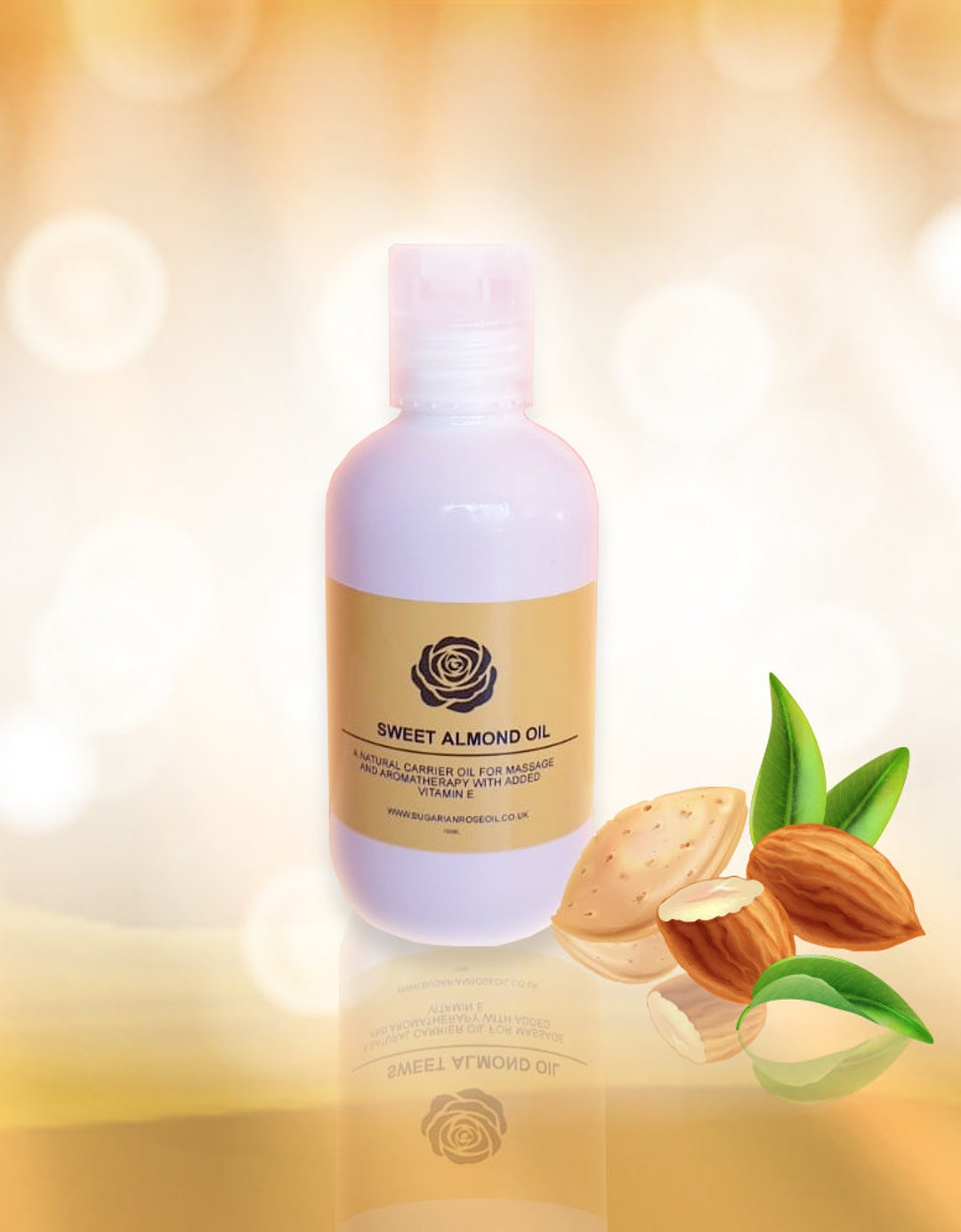 Sweet Almond Oil Infused With Vitamin E Nourishing & Antioxidantrich