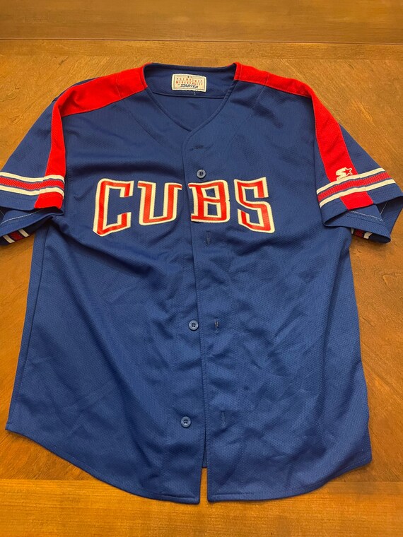 Vintage Starter Chicago Cubs MLB Baseball Jersey Medi… Gem