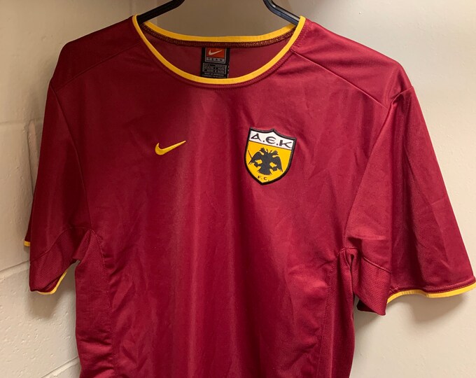 Vintage A.E.K Athens FC Nike Soccer Jersey Small Etsy