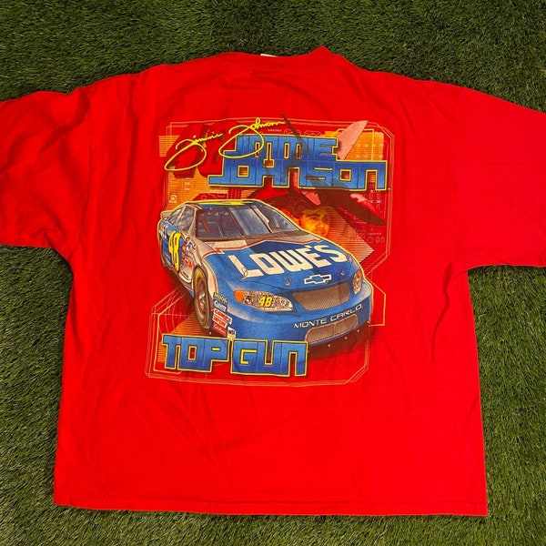 Vintage Jimmie Johnson NASCAR Race Shirt Size XL