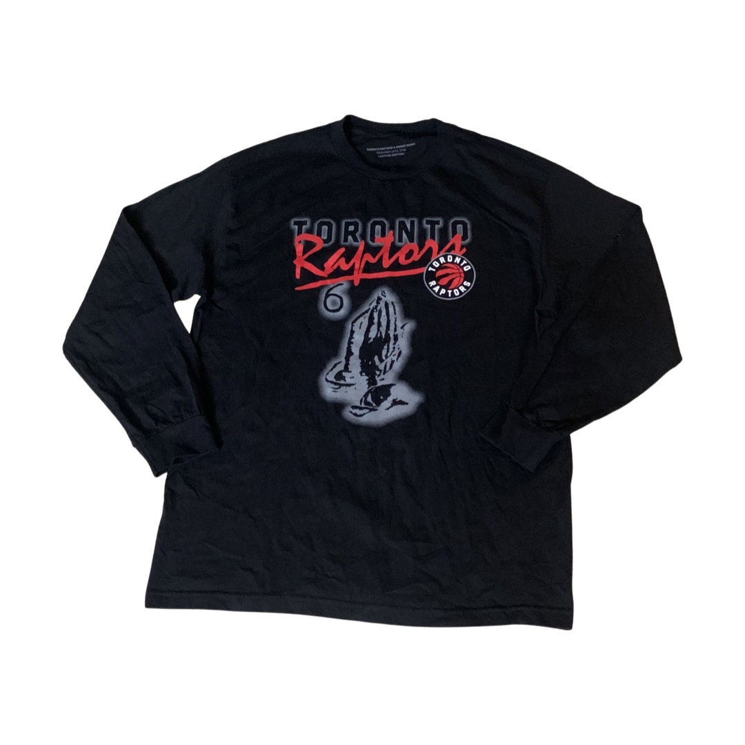 OVO - LONG SLEEVES BLACK TEE RAPTORS LIMITED EDITION