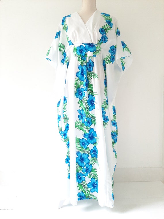 Vintage Never Worn Hawaiian Kimono Caftan Muumuu … - image 1