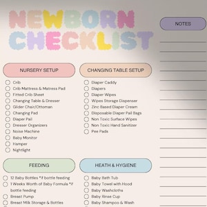 Newborn Checklist
