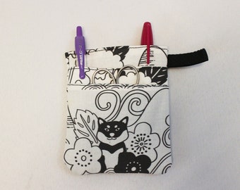 Shiba Inu Scrub POCKET Insert, Organizer & Protector for Nurses, Doctors