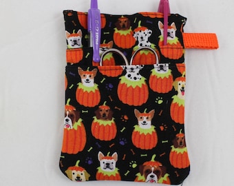 Halloween Dogs Scrub POCKET Insert, Organizer & Protector for Nurses, Doctors