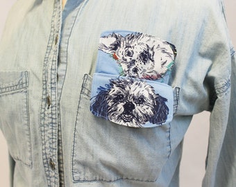 Dogs POCKET Pen Insert, Organizer & Protector for Nurses, Doctors, Lab Coats