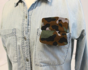 Camouflage POCKET Pen Insert, Organizer & Protector for Nurses, Doctors, Lab Coats