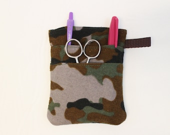 Camouflage Scrub POCKET Insert, Organizer & Protector for Nurses, Doctors